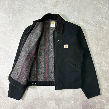 【Rare Size】00s Carhartt Detroit Jacket J01 BLK Made in USA ■ Size ■ • Equivalent to 38/S-M ■Measurements■