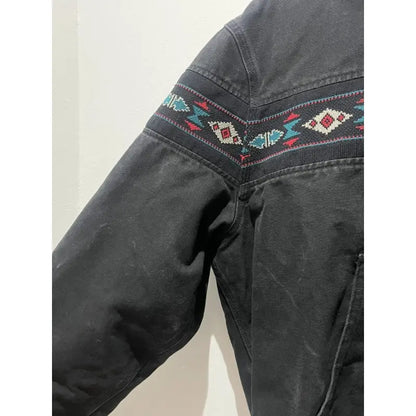 Vintage Carhartt Men’s Black and Grey Jacket – Size Medium