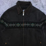 Vintage Carhartt JQ0405 Black Aztec Jacket